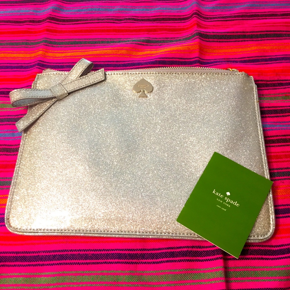Kate Spade silver metallic tablet case